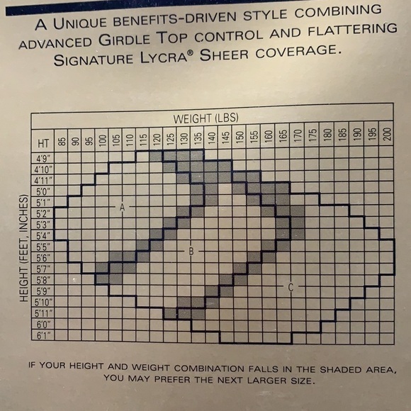 NWT Anne Klein advanced control Girdle top pantyhose style 980 black navy - Picture 4 of 4